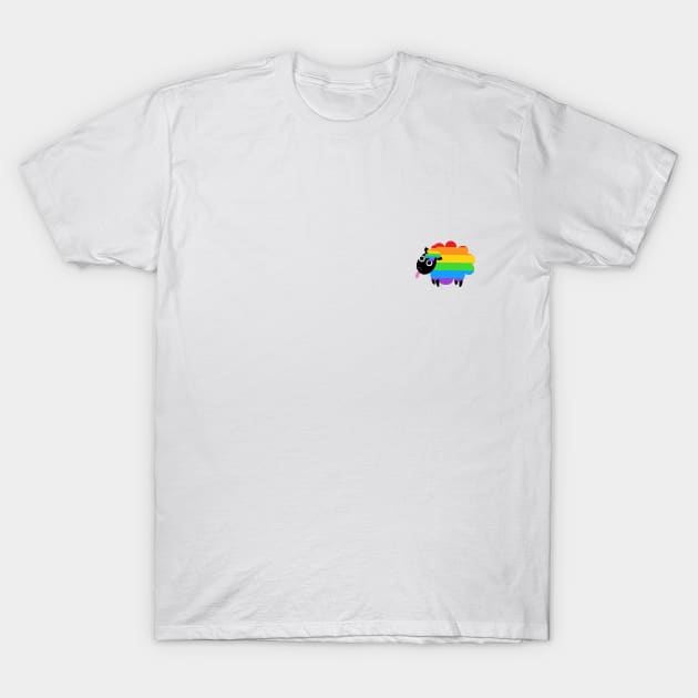 Sheep Rainbow Pride Shirt, Cute LGBTQ Shirt, Gay Shirt, Lesbian Shirt, Gift for Gay Lesbian, Queer Pride Month T-Shirt by InfiniTee Design